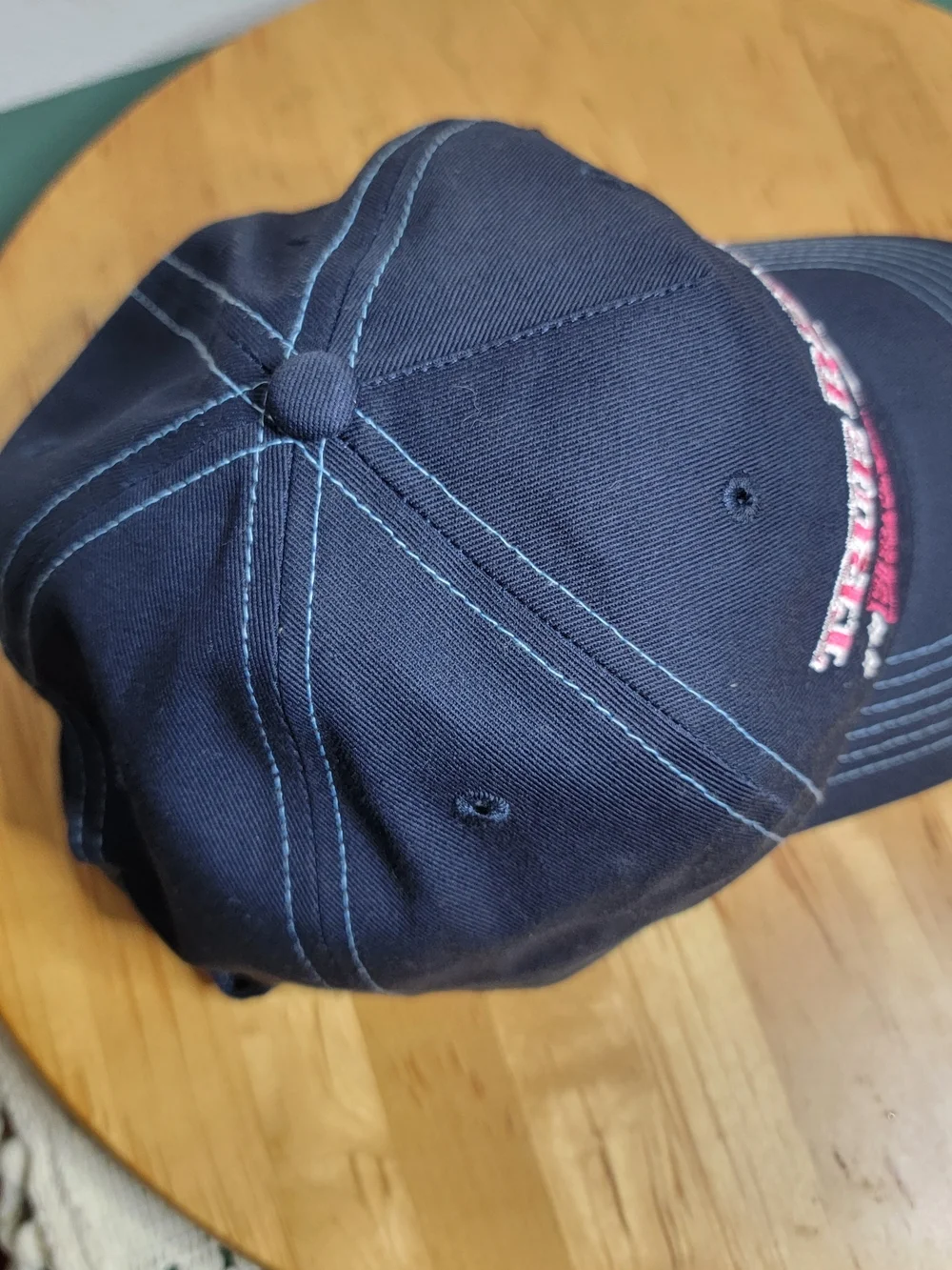 True Religion Navy Cap with Red Embroidery. New!